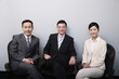 Business people smiling at the camera