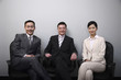 Business people smiling at the camera