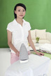 Woman ironing clothes