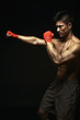 Man with his punching pose