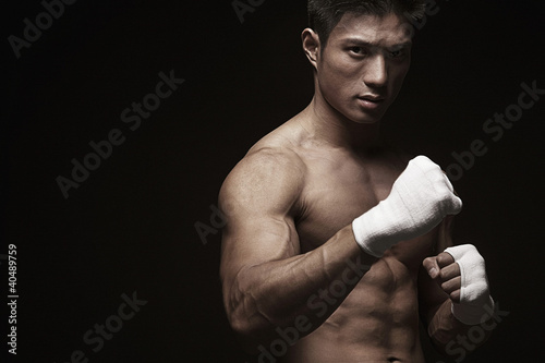 Photo: Man preparing to attack Man preparing to attack