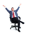 Relaxing businessman.