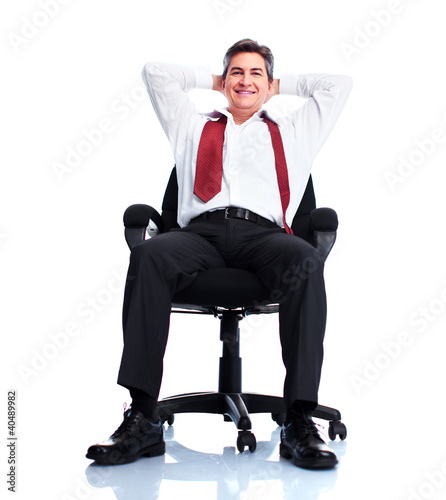 Photo: Relaxing businessman. Relaxing businessman.