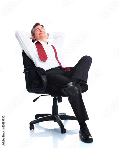 Photo: Relaxing businessman. Relaxing businessman.