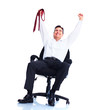 Relaxing businessman. Relaxing businessman.