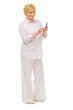 Senior woman with mobile phone