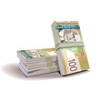 Canadian dollar banknotes vector illustration, financial theme