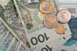 Polish money background