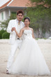 couples of man and women in wedding suit