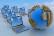 Internet Concept of global business