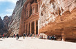 Photo: Treasury Monument and plaza in antique city Petra Treasury Monument and plaza in antique city Petra