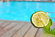 Cool lemonade in swimming pool - Limonata fresca in piscina Cool lemonade in swimming pool - Limonata fresca in piscina