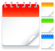 Color calendars with blank pages.