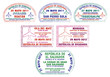 Honduras, Nicaragua and El Salvador passport stamps.