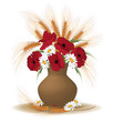 posy of poppies, daisies and ears posy of poppies, daisies and ears