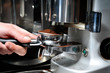 espresso coffee in espresso machine espresso coffee in espresso machine
