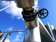 industrial valve against blue sky industrial valve against blue sky