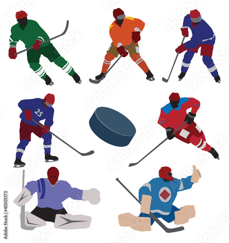 Vector: Ice hockey set Ice hockey set