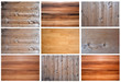 Collage Holzwand mit schönder Zeichnung