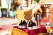 Orthodox wedding ceremony and two golden crown Orthodox wedding ceremony and two golden crown
