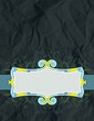 background of crumple paper with decorative label background of crumple paper with decorative label