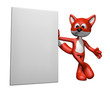 fuchs lehnt an kiste