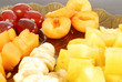 Photo: Colored plate of mixed fruit Colored plate of mixed fruit