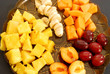 Photo: Colored plate of mixed fruit Colored plate of mixed fruit