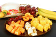 Photo: Colored plate of mixed fruit Colored plate of mixed fruit