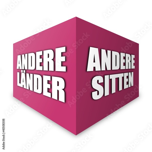 Illustration: wuerfel v3 andere länder andere sitten I wuerfel v3 andere länder andere sitten I