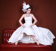 Portrait of a Young Woman Getting Married