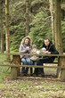 Family picnic at the park