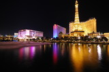 Las Vegas hotels reflecting in water. - Fine Art prints