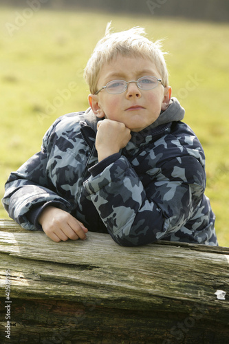 Photo: Boy thinking Boy thinking