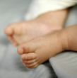 Cute little baby feet