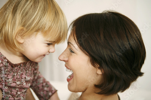 Photo: Mother and daughter having fun Mother and daughter having fun