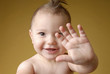 Baby boy showing his palm