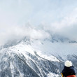Snow-covered mountain landscape