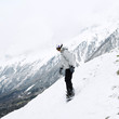 Man snowboarding
