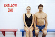Man and woman in swimming costume