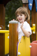 Girl having fun in the playground