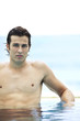 Man in swimming pool