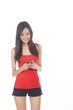 Asian Girl Using Mobile Phone