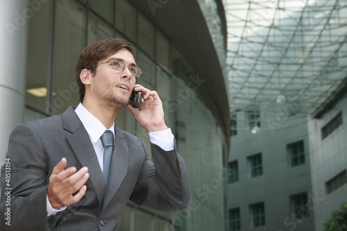 Photo: Businessman talking on the phone Businessman talking on the phone
