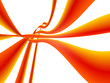 Abstract ribbon stripe isolated background 3d illustration