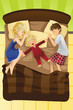 Parents sleeping with child