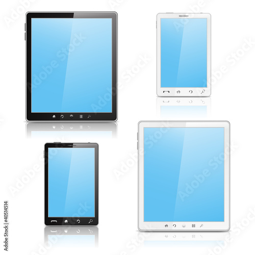 Vector: Tablet PC and Mobile Phone Tablet PC and Mobile Phone