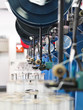 detail of thread factory production line