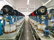 detail of thread factory production line