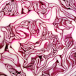 Cut red cabbage